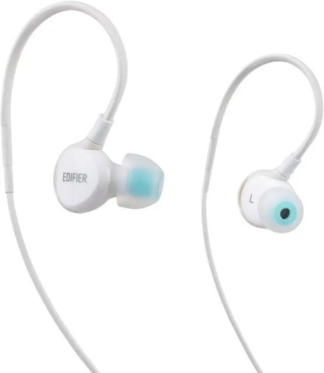 Main image of Edifier P281 Waterproof Headphones - Sports In-Ear Earphones IP57 Rated with Memory Around-the-ear Wire for Running, Workout, Exercise - White