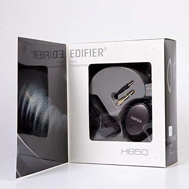 Alt view image 3 of 12 - Edifier H850 Hi-Fi Over-Ear Noise-Isolating Headphone - Black
