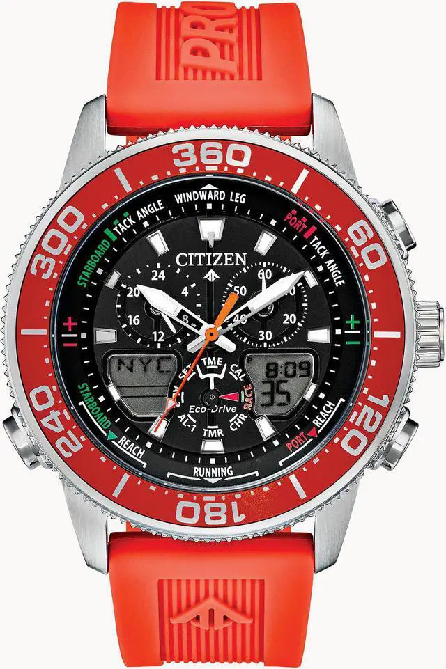 Main image of Citizen Eco-Drive JR4061-00F Promaster Sailhawk Orange Rubber Solar Men's Watch