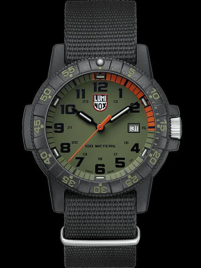 Main image of Luminox Leatherback Sea Turtle Giant XS.0337 Black Green 44mm Quartz Men's Watch