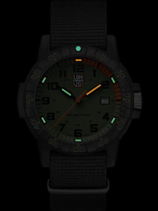 Alt view image 4 of 11 - Luminox Leatherback Sea Turtle Giant XS.0337 Black Green 44mm Quartz Men's Watch