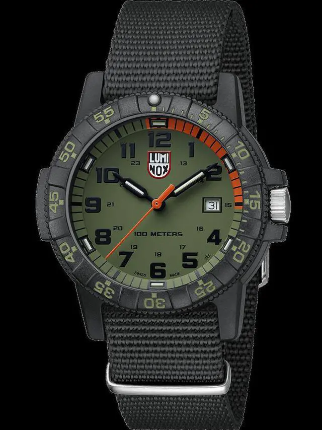 Alt view image 2 of 11 - Luminox Leatherback Sea Turtle Giant XS.0337 Black Green 44mm Quartz Men's Watch