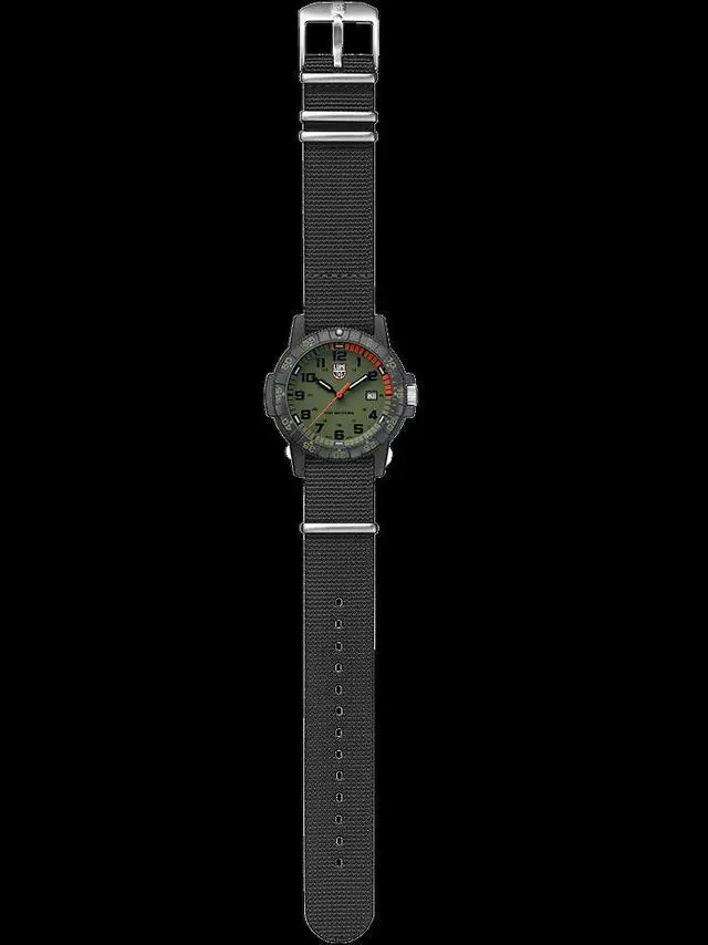 Alt view image 3 of 11 - Luminox Leatherback Sea Turtle Giant XS.0337 Black Green 44mm Quartz Men's Watch