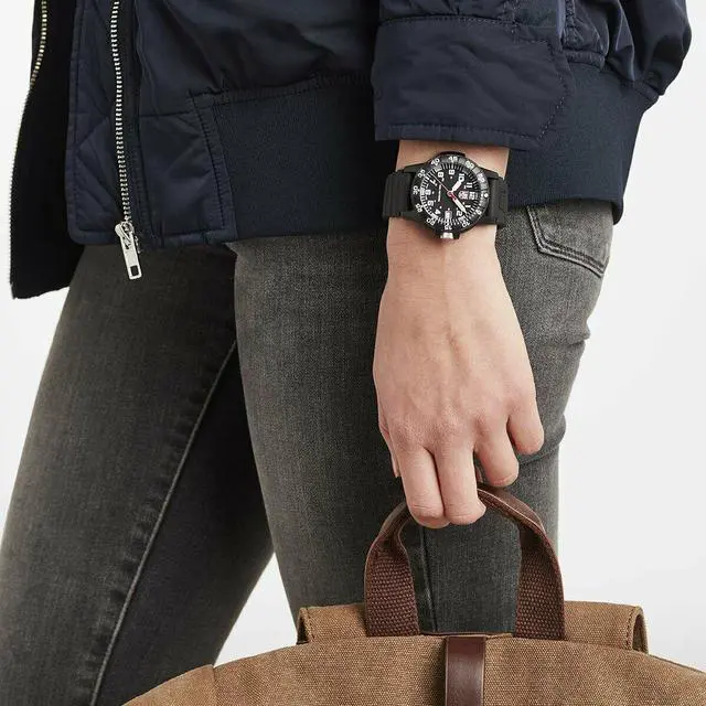 Main image of Luminox Leatherback Sea Turtle XS.0301.L Black Rubber Swiss Quartz Men's Watch