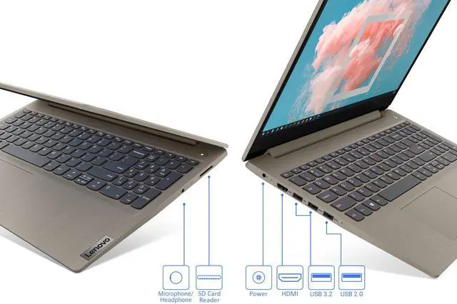 Alt view image 7 of 7 - Lenovo IdeaPad 3 Notebook, 15.6" HD Touch Display, Intel Core i3-1005G1 Upto 3.4GHz, 16GB RAM, 256GB NVMe SSD, HDMI, Card Reader, Wi-Fi, Bluetooth, Windows 10 Home S