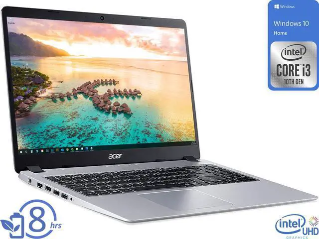 Main image of Acer Aspire 5 Notebook, 15.6" IPS FHD Display, Intel Core i3-1005G1 Upto 3.4GHz, 20GB RAM, 256GB NVMe SSD, HDMI, Wi-Fi, Bluetooth, Windows 10 Home S