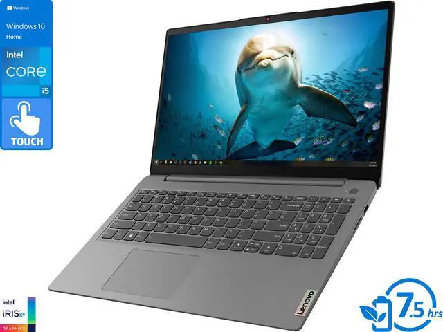 Main image of Lenovo IdeaPad 3 Laptop, 15.6" IPS FHD Touch Display, Intel Core i5-1135G7 Upto 4.2GHz, 20GB RAM, 256GB NVMe SSD, HDMI, Card Reader, Wi-Fi, Bluetooth, Windows 10 Home S