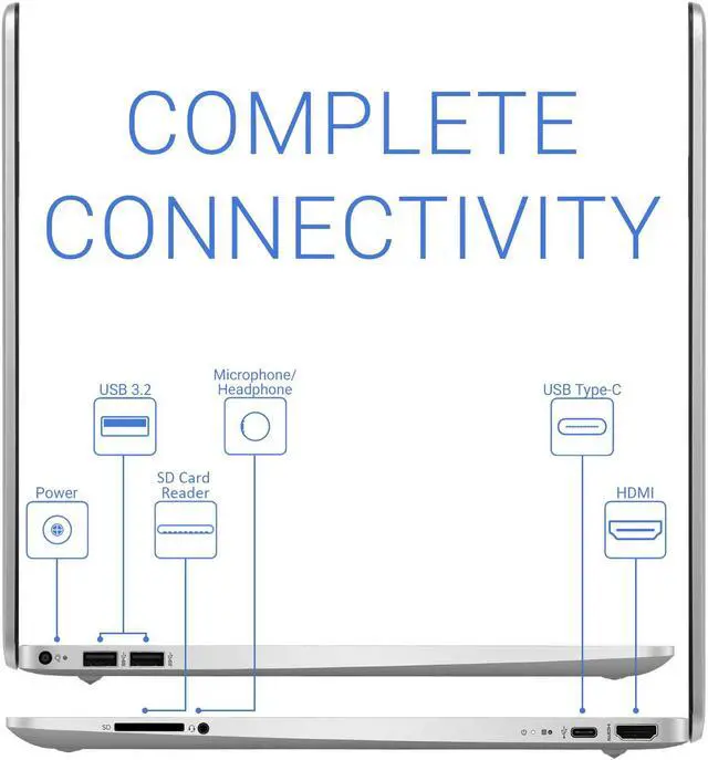 Alt view image 5 of 7 - HP 15 Laptop, 15.6" IPS FHD Display, Intel Core i5-1135G7 Upto 4.2GHz, 8GB RAM, 512GB NVMe SSD, HDMI, Card Reader, Wi-Fi, Bluetooth, Windows 11 Home S