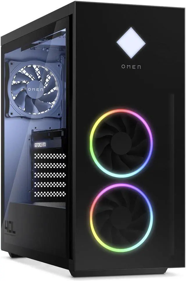 Alt view image 3 of 6 - HP OMEN 40L Gaming Desktop, Intel Core i7-12700K Upto 5.0GHz, 64GB RAM, 4TB NVMe SSD, NVIDIA GeForce RTX 3070 Ti, HDMI, DisplayPort, Wi-Fi, Bluetooth, Windows 11 Home