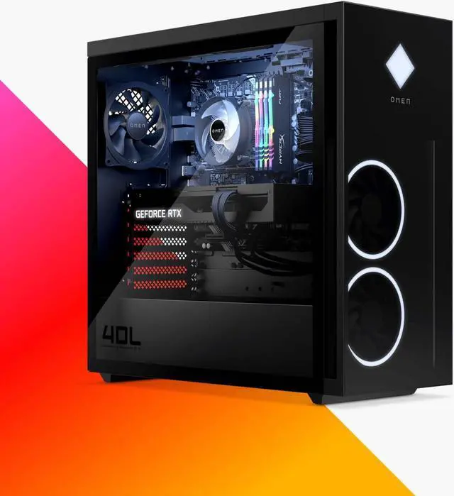 Alt view image 4 of 6 - HP OMEN 40L Gaming Desktop, Intel Core i7-12700K Upto 5.0GHz, 64GB RAM, 4TB NVMe SSD, NVIDIA GeForce RTX 3070 Ti, HDMI, DisplayPort, Wi-Fi, Bluetooth, Windows 11 Home