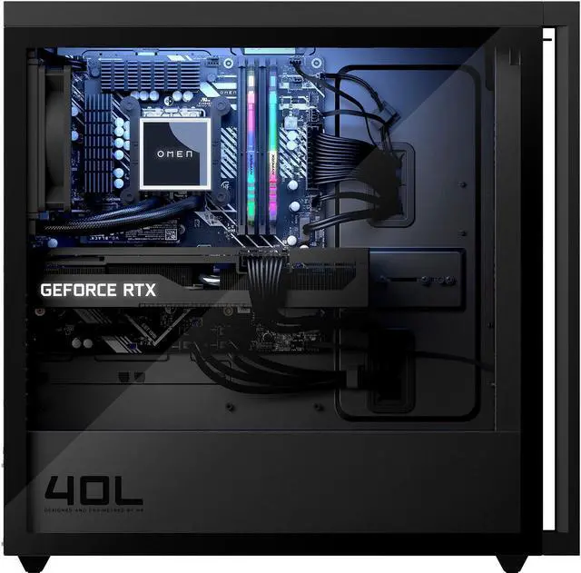 Alt view image 5 of 5 - HP OMEN 40L Gaming Desktop, AMD Ryzen 7 5800X Upto 4.7GHz, 32GB RAM, 2TB NVMe SSD, NVIDIA GeForce RTX 3070 Ti, HDMI, DisplayPort, Wi-Fi, Bluetooth, Windows 11 Home