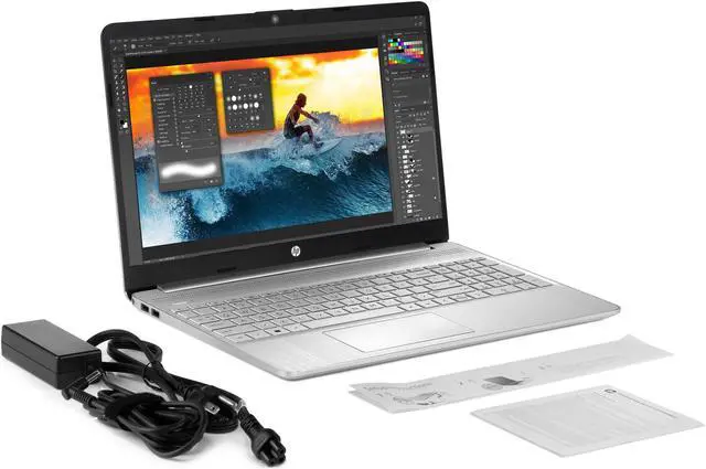 Alt view image 7 of 7 - HP 15 Notebook, 15.6" HD Touch Display, AMD Ryzen 7 3700U up to 4.0 GHz, 12 GB RAM, 512 GB NVMe SSD, Vega 10, HDMI, Card Reader, Wi-Fi, Bluetooth, Windows 10 Home
