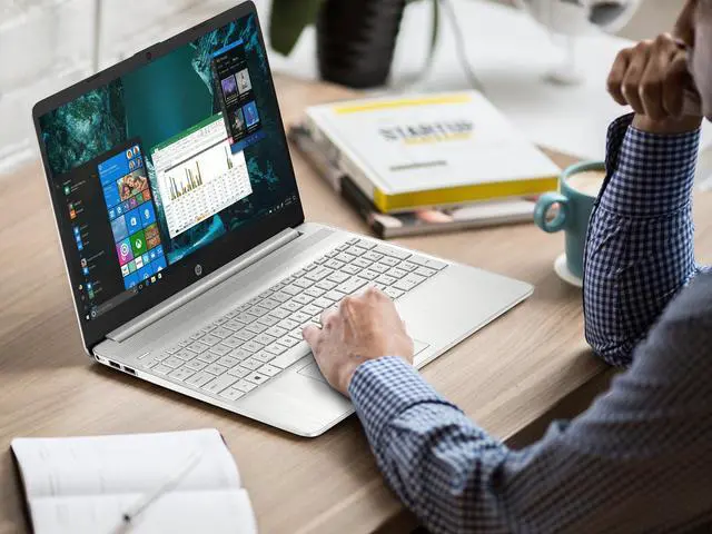 Alt view image 3 of 7 - HP 15 Notebook, 15.6" HD Touch Display, AMD Ryzen 7 3700U up to 4.0 GHz, 12 GB RAM, 512 GB NVMe SSD, Vega 10, HDMI, Card Reader, Wi-Fi, Bluetooth, Windows 10 Home