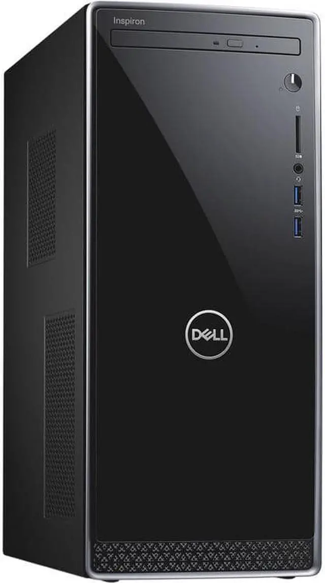 Main image of Dell Inspiron 3000 Series Desktop, Intel Quad-Core i3-8100 3.6GHz, 16GB DDR4, 1TB SSD Plus 1TB HDD, DVD-RW, HDMI, VGA, 5-in-1 Card Reader, 6x USB, Wifi, Bluetooth, Windows 10 Home 64Bit