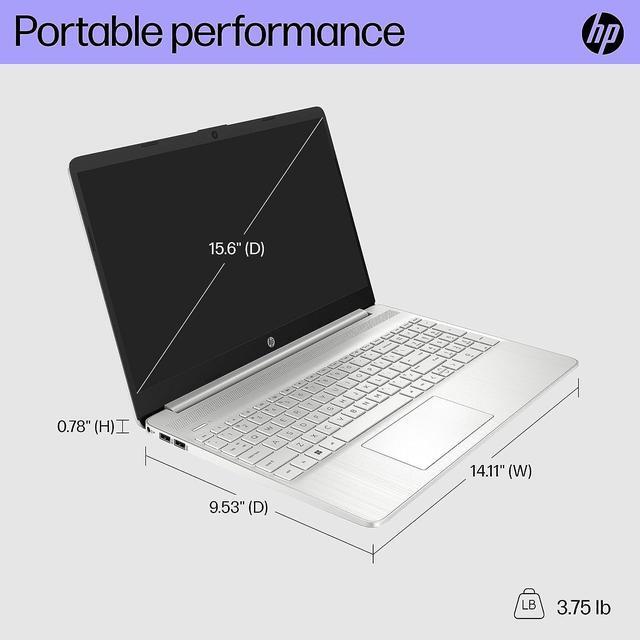 Alt view image 4 of 6 - HP 15.6" HD Display | AMD Ryzen 5 5500U Processor (Beat i7-1195G7) | 16GB RAM | 1024GB SSD | AMD Radeon graphics | HP True Vision HD camera | Windows 11 Home | Bundle with Laptop Stand