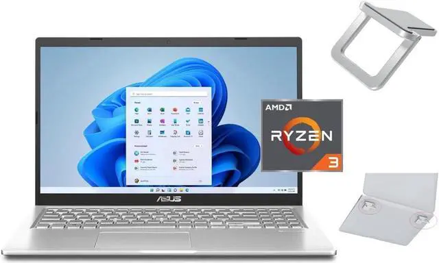 Main image of ASUS Vivobook 15.6 FHD Laptop | AMD Ryzen 3 3250U (Beat i5-1035G1) | AMD Radeon graphics | WIFI | Webcam | 24GB RAM | 1024GB SSD | Windows 11 S | Bundle with Laptop Stand