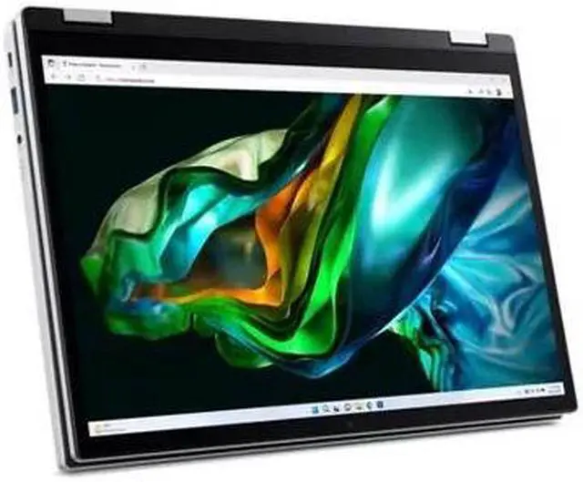 Alt view image 5 of 6 - Acer 14" WUXGA Spin 3 Touchscreen Convertible 2-in-1 Laptop | intel Core i3-N305 | Intel UHD Graphics |Built-In Webcam|Silver| 8GB RAM DDR5 | 256GB SSD | Windows 11 S |Bundle with Black Bag