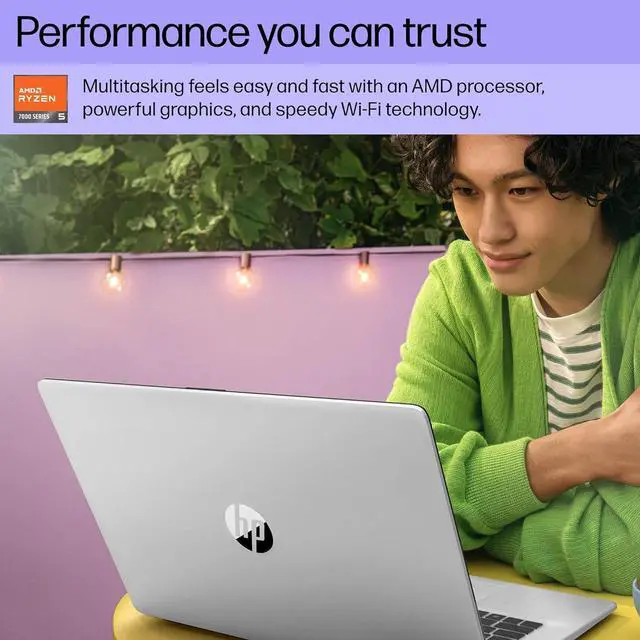 Alt view image 4 of 6 - HP 17.3 inch FHD Display Laptop | AMD Ryzen 5 7520U((Beat i7-1165G7) | AMD Radeon Graphics | Webcam| Bluetooth | Silver| 16GB RAM | 512GB SSD | Windows 11 Home |Bundle with Laptop Stand