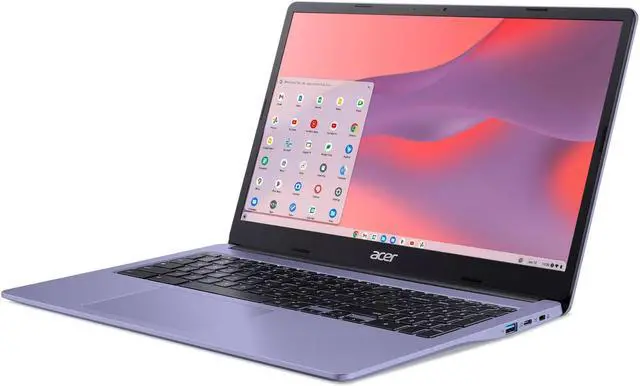 Alt view image 4 of 6 - Acer CB315 15.6" HD Celeron N4500 1.1GHz 4GB 64GB Chrome OS-Purple