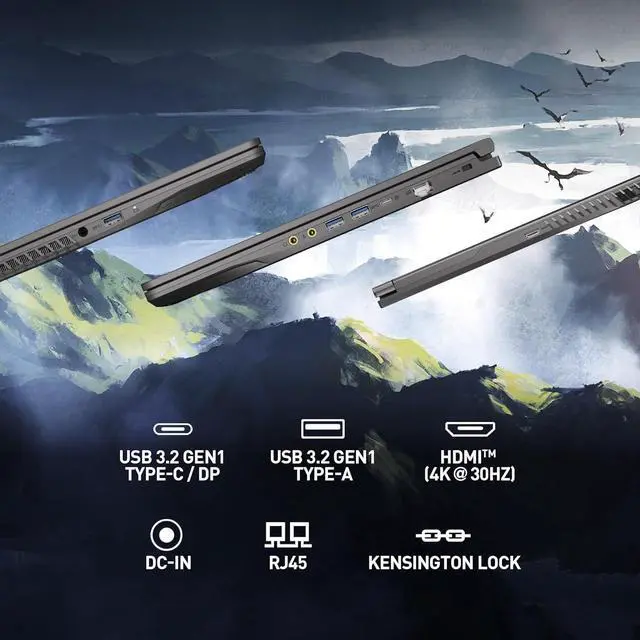 Alt view image 4 of 6 - 2025 MSI Thin 15 Gaming Laptop, 15.6" FHD IPS 144Hz, 13th Gen Intel Core i5-13420H upto 4.6GHz, 16GB RAM, 1TB PCIe SSD, NVIDIA GeForce RTX 4050 6GB GDDR6, Backlit Keyboard, Windows 11 Home, Gray