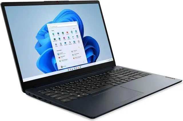 Alt view image 3 of 6 - Lenovo IdeaPad 1i 15.6 inch FHD Laptop | Intel Core i5-1235U | Intel Iris Xe Graphics | HDMI | Abyss Blue| 8GB RAM | 1024GB SSD | Windows 10 S | Bundle with USB 3.0 Hub