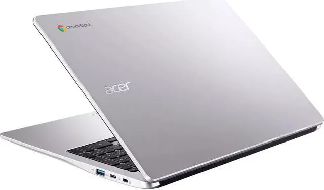Alt view image 5 of 6 - Acer Chromebook 315 15.6 HD Laptop | Intel Pentium N6000 1.1GHz|Intel UHD Graphics | 720p webcam | Sleeve | Silver | 4GB RAM | 128GB SSD | Chrome OS | Bundle with USB 3.0 Hub