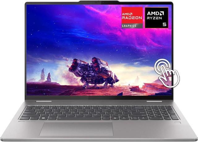 Alt view image 2 of 6 - Lenovo Yoga 7 2-in-1 16" WUXGA Touchscreen Laptop | AMD Ryzen 5 8640HS(Beat i5-1355U)|AMD Radeon Graphics| Backlit |Fingerprint | 8GB RAM DDR5 | 1024GB SSD | Windows 11 Home | Bundle with Stylus Pen