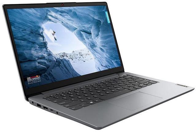 Alt view image 4 of 6 - Lenovo Ideapad 1 14 FHD Laptop| Intel Core i3-1215U (Beat i5-1155G7) | Intel UHD Graphics | Grey | Wi-Fi 6 | 8GB RAM | 256GB SSD | Windows 11 S | Bundle with Grey Bag