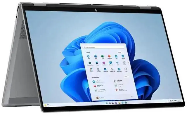 Alt view image 6 of 6 - HP OmniBook X Flip 2-in-1 16" 2K TouchScreen Laptop | AMD Ryzen 5 220 |AMD Radeon 740M| Copilot |Backlit| 8GB RAM DDR5 | 2TB SSD |Meteor Silver |Windows 11 Pro |Bundle with Microsoft Office 2021
