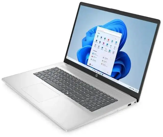 Alt view image 3 of 6 - HP 17.3" Full HD Laptop |AMD Ryzen 5 7520U(Beat i5-1155G7)|AMD Radeon graphics|Webcam |Copilot|Silver| 8GB RAM DDR5 | 2TB SSD |Windows 11 Home |Bundle with USB 3.0 Hub