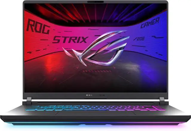 Alt view image 2 of 6 - ASUS ROG Strix 16 FHD+ 16:10 165Hz Gaming Laptop |intel i7-14650HX| NVIDIA GeForce RTX 5060 |RGB Backlit|Black| 32GB RAM DDR5 | 2TB SSD |Windows 11 Pro |Bundle with Microsoft Office 2021