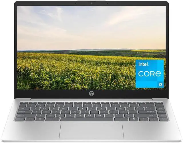 Alt view image 2 of 6 - HP 14 inch Laptop HD Display| Intel Core i3-N305 Processor| Intel UHD Graphics| Webcam|Copilot|Silver|  16GB RAM  | 1024GB SSD  | Windows 11 S | Bundle with  Laptop Stand
