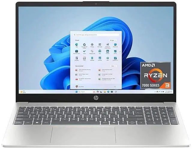 Alt view image 2 of 6 - HP 15.6 inch Laptop HD Touchscreen Display| AMD Ryzen 3 7320U(Beat Intel Core i5-1155G7)| AMD Radeon Graphics | Webcam|  8GB RAM DDR5 | 1024GB SSD  | Windows 11 Pro | Bundle with Office 2021