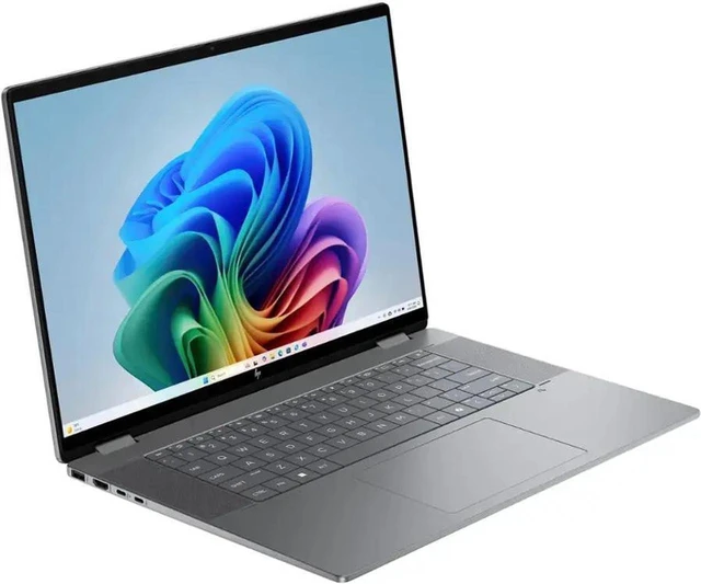 Main image of HP OmniBook X Flip 2-in-1 16" FHD+ OLED Touchscreen Laptop|AMD Ryzen AI 5 430|AMD Radeon 840M Graphics|Copilot|Backlit| 16GB RAM DDR5 | 512GB SSD |Windows 11 Pro |Bundle with Stylus Pen