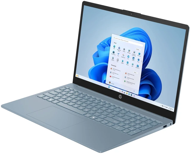 Alt view image 2 of 5 - HP 15.6 inch HD Windows Laptop|Intel Processor N250 |Intel UHD Graphics|Office|Blue| 4GB RAM DDR5 | 128GB SSD |Windows 11 Home |Bundle with Wireless Mouse