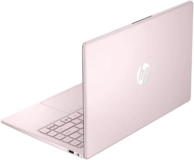 Alt view image 4 of 4 - HP 14 inch HD Windows Laptop|Intel Processor N150 |Intel UHD Graphics|Office|Pink| 4GB RAM DDR5 | 128GB SSD |Windows 11 Home |Bundle with Wireless Mouse