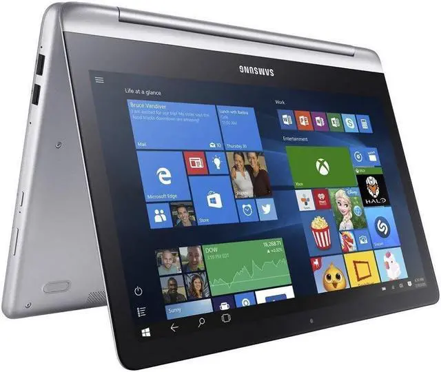 Alt view image 3 of 3 - Samsung Spin 2-in-1 13.3" Full HD Touchscreen Flagship High Performance Laptop PC | Intel Core i5-7200U | 12GB RAM | 1TB HDD | HDMI | Bluetooth | Windows 10 | Platinum Silver