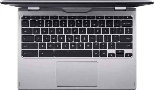 Alt view image 5 of 8 - Acer Chromebook Spin 11 Convertible Touch-Screen Laptop| Intel Celeron N3350| 11.6" HD Touch Display| 4GB DDR4| 32GB eMMC| 802.11ac WiFi|HD webcam | Wacom EMR Pen| Sleeve| Sparkly Silver