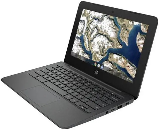Alt view image 4 of 4 - 2020 HP 11.6" Widescreen Chromebook | Intel Celeron N3350 Dual Core | 4GB Memory | 32GB eMMC Flash Memory | Google Chrome OS | Ash Gray