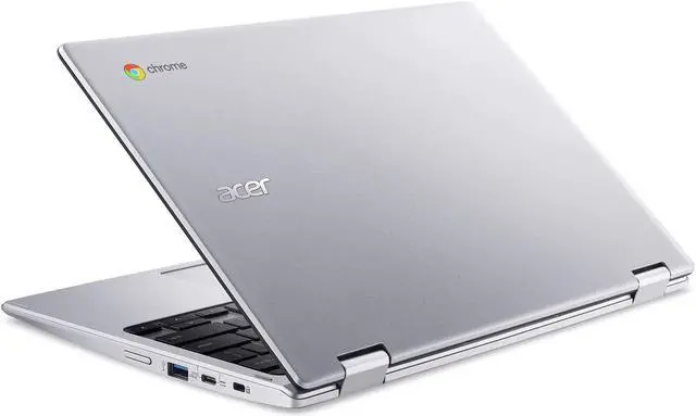 Alt view image 4 of 7 - Acer Chromebook Spin 11 Convertible Touch-Screen Laptop| Intel Celeron N3350| 11.6" HD Touch Display| 4GB DDR4| 32GB eMMC| 802.11ac WiFi|HD webcam | Wacom EMR Pen| Sleeve| 32G Micro SD Card Bundle