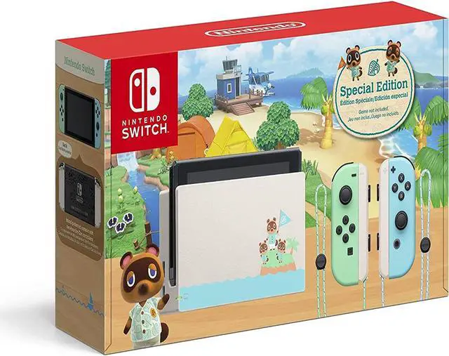 Alt view image 4 of 7 - Nintendo Switch Animal Crossing:  Horizons Edition| Bundle with 128GB MicroSD Card