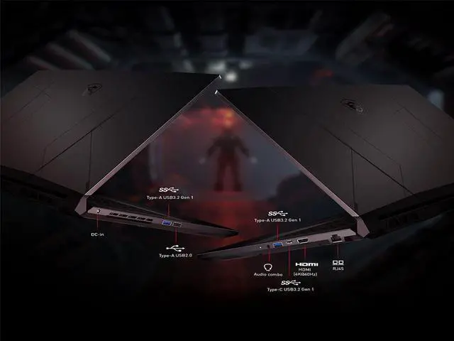 Alt view image 2 of 7 - MSI 15.6" 144Hz FHD 1080p Display Laptop | Intel Core i7-11800H Processor | NVIDIA GeForce RTX 3070 | 32GB RAM | 1TB SSD | Backlit Keyboard | Win10 | Black | Bundle with HDMI Cable