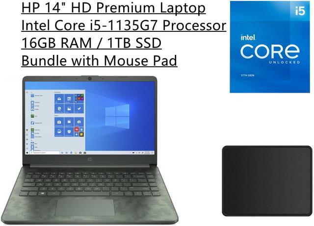 nerveus worden Modernisering keuken New HP 14" HD Micro-Edge BrightView Premium Laptop | 11th Generation Intel  Core i5-1135G7 Processor | 16GB RAM | 1TB SSD | Intel Iris Xe Graphics |  Windows 10 Home | Bundle
