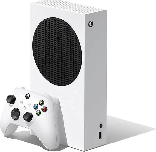 Alt view image 4 of 6 - Microsoft Series S 512 GB All-Digital Console (Disc-free Gaming) With HDMI Cable Controller Bundle | White | Include: Xbox Wireless Controller - Robot White, Xbox Series S console