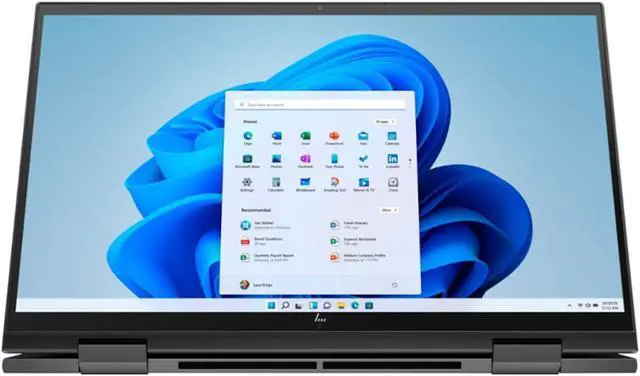 Alt view image 5 of 7 - HP ENVY 2-in-1 15.6" Touch-Screen Laptop | AMD Ryzen 5 5500U Processor | 32GB Memory | 1TB SSD | Backlit Keyboard | Fingerprint Reader | Windows 11 Home | Nightfall Black | Bundle with Mouse Pad