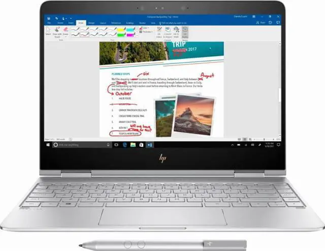 Alt view image 6 of 6 - HP 13-AC013DX Spectre x360 2-in-1 13.3" Touch-Screen Laptop - Intel Core i7 - 8GB Memory - 256GB Solid State Drive - Natural silver KABY LAKE Tablet PC Touchscreen Notebook Computer Intel HD