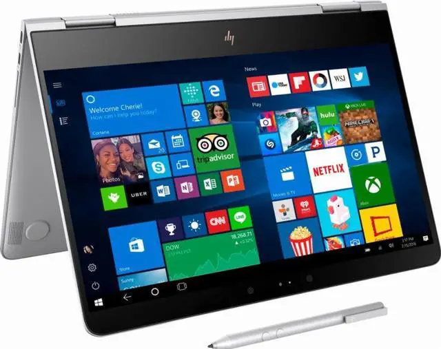 Alt view image 3 of 6 - HP 13-AC013DX Spectre x360 2-in-1 13.3" Touch-Screen Laptop - Intel Core i7 - 8GB Memory - 256GB Solid State Drive - Natural silver KABY LAKE Tablet PC Touchscreen Notebook Computer Intel HD