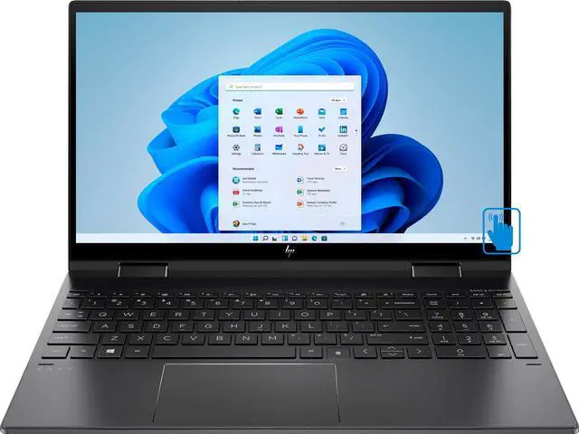 Alt view image 5 of 6 - HP Envy X360 2-in-1 15.6" FHD IPS Touchscreen Premium Laptop | AMD Ryzen 7-5700U Processor | 32GB RAM | 1TB SSD | Backlit Keyboard | Windows 11 Home | Bundle with Wireless Mouse