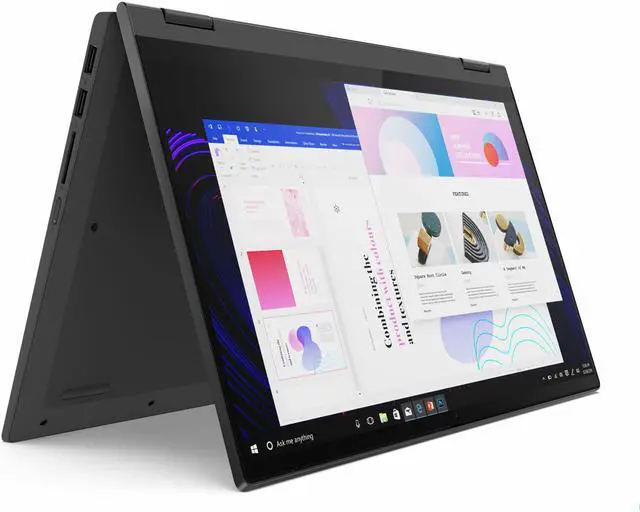 Alt view image 3 of 6 - Lenovo IdeaPad Flex 5 14" FHD IPS Touchscreen Laptop | AMD Ryzen 7 5700U 8-Core Processor | 8GB RAM | 256GB SSD | Backlit Keyboard | Fingerprint Reader | Bundle with Wireless Mouse