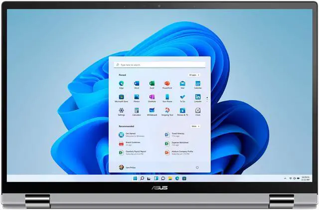 Alt view image 4 of 5 - ASUS ZenBook 15.6” Full HD Touch Screen Widescreen LED Display Laptop | AMD Ryzen 7 5700U Processor | 8GB RAM | 512GB SSD | NVIDIA GeForce MX450 | Windows 11 | Grey | Bundle with Mouse Pad
